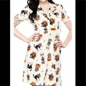 Sourpuss Halloween cat dress 🎃